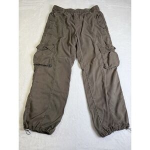 C&C California 100% Lyocell Cargo Pants Olive Green Lightweight Size Medium